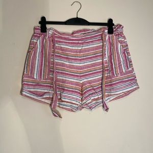 High Waist Ruffle Shorts w/ Tie